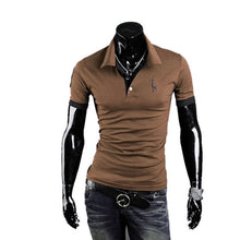 Load image into Gallery viewer, Litthing Casual Mens Polo Shirt 2019 Summer Short Sleeve Turn-down Collar Slim Tops Casual Breathable Solid Color Business Shirt