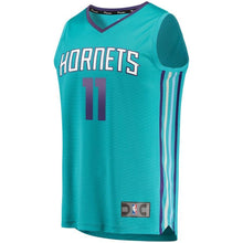 Load image into Gallery viewer, 11 - Men's Fanatics Branded Zach Smith Teal Charlotte Hornets Fast Break Replica Jersey – Icon Edition  - Aqua