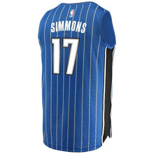 Load image into Gallery viewer, 17 - Men's Fanatics Branded Jonathon Simmons Blue Orlando Magic Fast Break Replica Player Jersey - Icon Edition - Blue