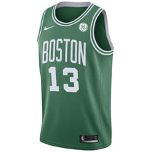Load image into Gallery viewer, 13  - Men's Nike Marcus Morris Green Boston Celtics Swingman Sponsor Patch Jersey - Icon Edition - Green