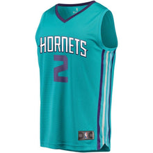 Load image into Gallery viewer, 2 - Men's Fanatics Branded Marvin Williams Teal Charlotte Hornets Fast Break Replica Player Jersey - Icon Edition - Aqua