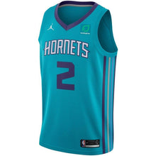 Load image into Gallery viewer, 2 - Men's Jordan Brand Marvin Williams Teal Charlotte Hornets Swingman Sponsor Patch Jersey – Icon Edition - Aqua