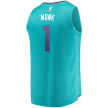 Load image into Gallery viewer, 1 - Men's Fanatics Branded Malik Monk Teal Charlotte Hornets Fast Break Replica Jersey - Icon Edition - Aqua