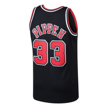 Load image into Gallery viewer, 33 - Men's Mitchell &amp; Ness Scottie Pippen Black Chicago Bulls 1997-98 Hardwood Classics Swingman Jersey - Black