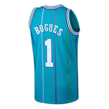 Load image into Gallery viewer, 1 - Men's Mitchell &amp; Ness Muggsy Bogues Teal Charlotte Hornets 1992-93 Hardwood Classics Swingman Jersey - Aqua
