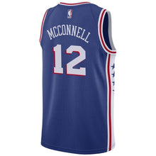 Load image into Gallery viewer, 12 - Men's Nike T.J. McConnell Royal Philadelphia 76ers Swingman Sponsor Patch Jersey - Icon Edition - Royal