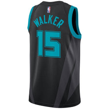 Load image into Gallery viewer, 15- Men's Jordan Brand Kemba Walker Black Charlotte Hornets City Edition Swingman Jersey - Black