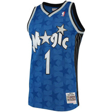 Load image into Gallery viewer, 1 - Men's Mitchell &amp; Ness Tracy McGrady Blue Orlando Magic 2001-02 Hardwood Classics Swingman Jersey - Blue