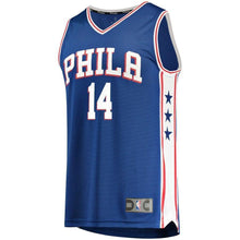Load image into Gallery viewer, 14 - Men's Fanatics Branded Jonathon Simmons Royal Philadelphia 76ers Fast Break Replica Jersey – Icon Edition - Royal