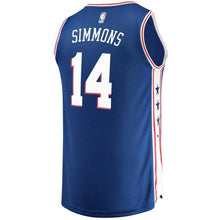 Load image into Gallery viewer, 14 - Men's Fanatics Branded Jonathon Simmons Royal Philadelphia 76ers Fast Break Replica Jersey – Icon Edition - Royal