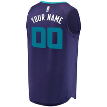 Load image into Gallery viewer, 00 - Men's Fanatics Branded Purple Charlotte Hornets Fast Break Custom Replica Jersey - Statement Edition - Purple