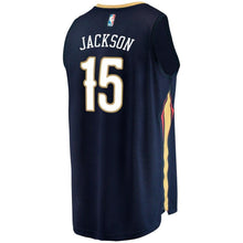 Load image into Gallery viewer, 15 - Men's Fanatics Branded Frank Jackson Navy New Orleans Pelicans Fast Break Replica Player Jersey - Icon Edition - Navy