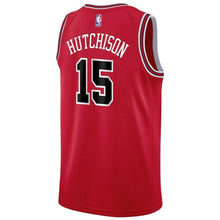Load image into Gallery viewer, 15 - Men's Nike Chandler Hutchison Red Chicago Bulls Swingman Sponsor Patch Jersey – Icon Edition - Red