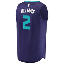Load image into Gallery viewer, 2 - Men's Fanatics Branded Marvin Williams Purple Charlotte Hornets Fast Break Replica Player Jersey - Statement Edition - Purple