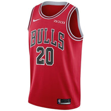 Load image into Gallery viewer, 20 - Men's Nike Rawle Alkins Red Chicago Bulls Swingman Sponsor Patch Jersey – Icon Edition - Red
