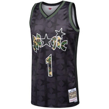 Load image into Gallery viewer, 1 - Men's Mitchell &amp; Ness Tracy McGrady Black Orlando Magic Straight Fire Camo Swingman Jersey  - Black