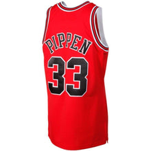 Load image into Gallery viewer, 33 - Mitchell &amp; Ness Scottie Pippen Chicago Bulls 1997-1998 Throwback Authentic Jersey - Red