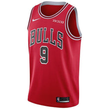 Load image into Gallery viewer, 9 - Men's Nike Antonio Blakeney Red Chicago Bulls Swingman Sponsor Patch Jersey – Icon Edition - Red
