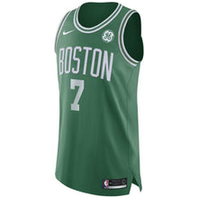 Load image into Gallery viewer, 7  - Men's Nike Jaylen Brown Green Boston Celtics Authentic Sponsor Patch Jersey – Icon Edition - Green
