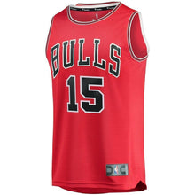 Load image into Gallery viewer, 15 - Youth Fanatics Branded Chandler Hutchison Red Chicago Bulls 2018 NBA Draft First Round Pick Fast Break Replica Jersey – Icon Edition - Red