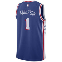 Load image into Gallery viewer, 1 - Men's Nike Justin Anderson Royal Philadelphia 76ers Swingman Sponsor Patch Jersey - Icon Edition - Royal