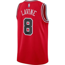Load image into Gallery viewer, 8 - Men's Nike Zach LaVine Red Chicago Bulls Replica Swingman Jersey - Icon Edition - Red