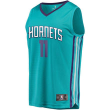 Load image into Gallery viewer, 11 - Youth Fanatics Branded Bismack Biyombo Teal Charlotte Hornets Fast Break Player Jersey - Icon Edition - Aqua