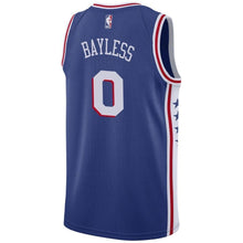 Load image into Gallery viewer, 0 - Men's Nike Jerryd Bayless Royal Philadelphia 76ers Swingman Sponsor Patch Jersey - Icon Edition - Royal