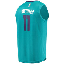 Load image into Gallery viewer, 11 - Youth Fanatics Branded Bismack Biyombo Teal Charlotte Hornets Fast Break Player Jersey - Icon Edition - Aqua