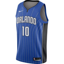 Load image into Gallery viewer, 10 - Men's Nike Evan Fournier Blue Orlando Magic Replica Swingman Jersey - Icon Edition - Blue