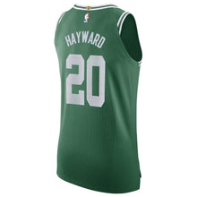 Load image into Gallery viewer, 20  - Men's Nike Gordon Hayward Green Boston Celtics Authentic Sponsor Patch Jersey – Icon Edition - Green