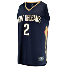 Load image into Gallery viewer, 2 - Men's Fanatics Branded Ian Clark Navy New Orleans Pelicans Fast Break Replica Player Jersey - Icon Edition - Navy