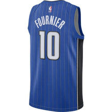Load image into Gallery viewer, 10 - Men's Nike Evan Fournier Blue Orlando Magic Replica Swingman Jersey - Icon Edition - Blue