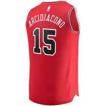 Load image into Gallery viewer, 15 - Men's Fanatics Branded Ryan Arcidiacono Red Chicago Bulls Fast Break Road Replica Player Jersey - Icon Edition - Red