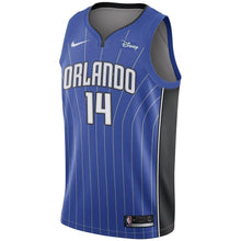Load image into Gallery viewer, 14 - Men's Nike DJ Augustin Royal Orlando Magic Swingman Sponsor Patch Jersey - Icon Edition - Blue