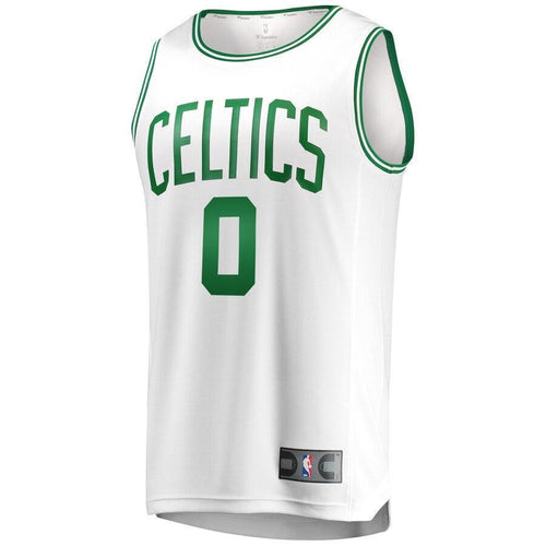 0 - Men's Fanatics Branded Jayson Tatum White Boston Celtics Fast Break Replica Jersey - Association Edition - White