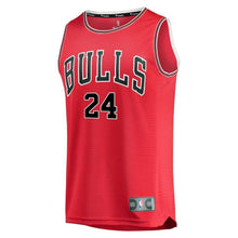 Load image into Gallery viewer, 24 - Youth Fanatics Branded Denzel Valentine Red Chicago Bulls Fast Break Player Jersey - Icon Edition - Red