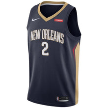 Load image into Gallery viewer, 2 - Men's Nike Ian Clark Navy New Orleans Pelicans Swingman Sponsor Patch Jersey - Navy