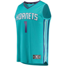 Load image into Gallery viewer, 1 - Youth Fanatics Branded Malik Monk Teal Charlotte Hornets Fast Break Player Jersey - Icon Edition - Aqua