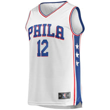 Load image into Gallery viewer, 12 - Men's Fanatics Branded T.J. McConnell White Philadelphia 76ers Fast Break Jersey - Association Edition - White