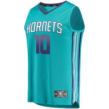 Load image into Gallery viewer, 10 - Men's Fanatics Branded Jaylen Barford Teal Charlotte Hornets Fast Break Replica Jersey – Icon Edition  - Aqua