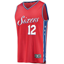 Load image into Gallery viewer, 12 - Men's Fanatics Branded T.J. McConnell Red Philadelphia 76ers Fast Break Replica Player Jersey - Statement Edition - Red