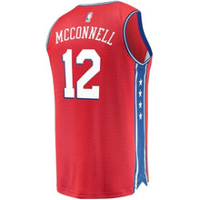Load image into Gallery viewer, 12 - Men's Fanatics Branded T.J. McConnell Red Philadelphia 76ers Fast Break Replica Player Jersey - Statement Edition - Red
